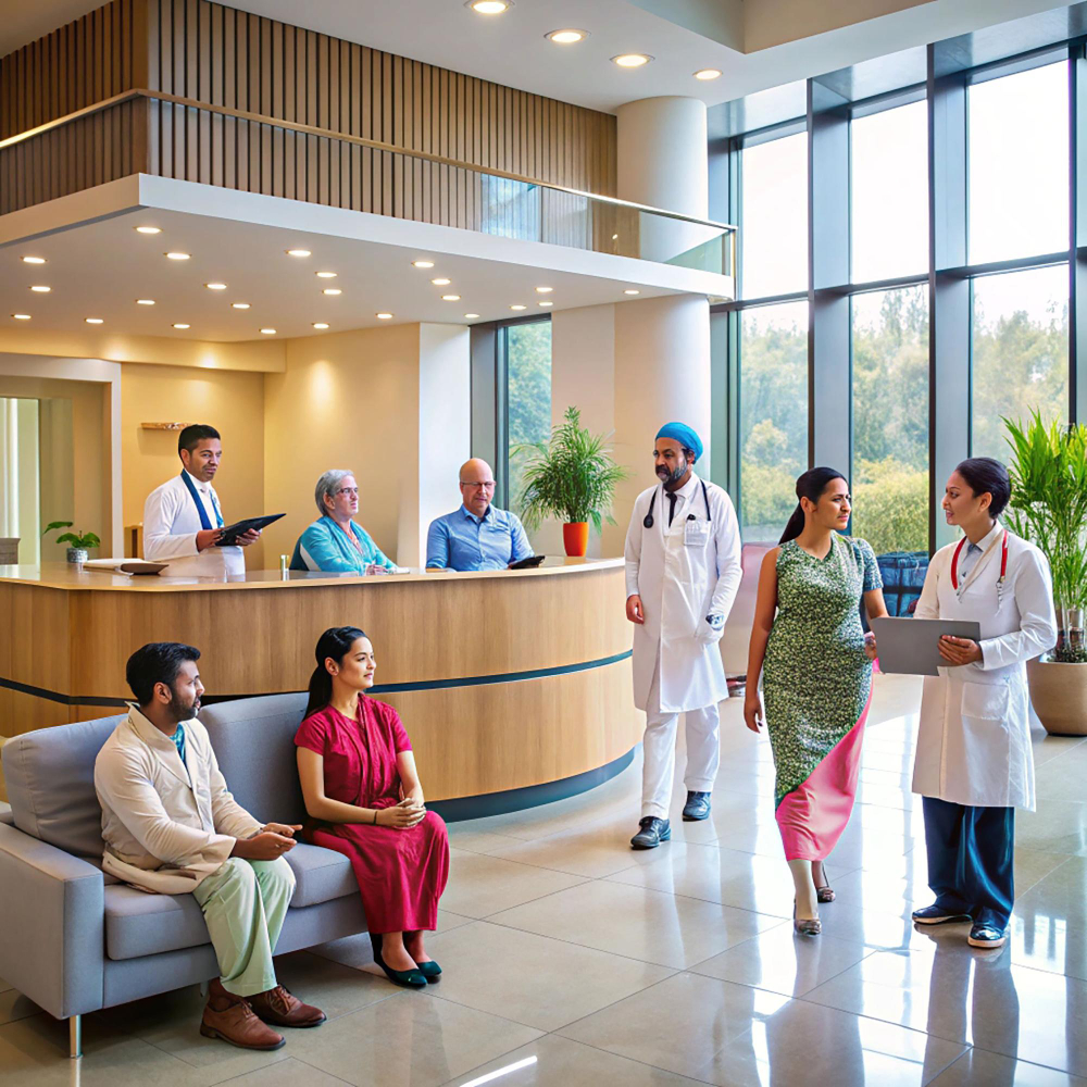 Hospital reception image